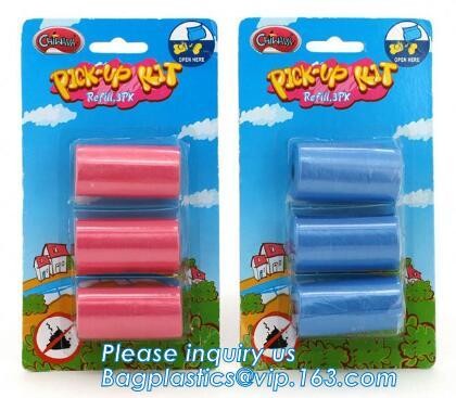 High Quality Eco-friendly Degradable Fashion With Printing Doggy Pet Dog Waste Poop Bags, Eco friendly pet dog waste poo