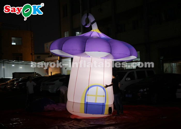Halloween Archway Inflatable Colorful Inflatable Arch With Mushroom And Flower For Amusement Park Theme Decoration