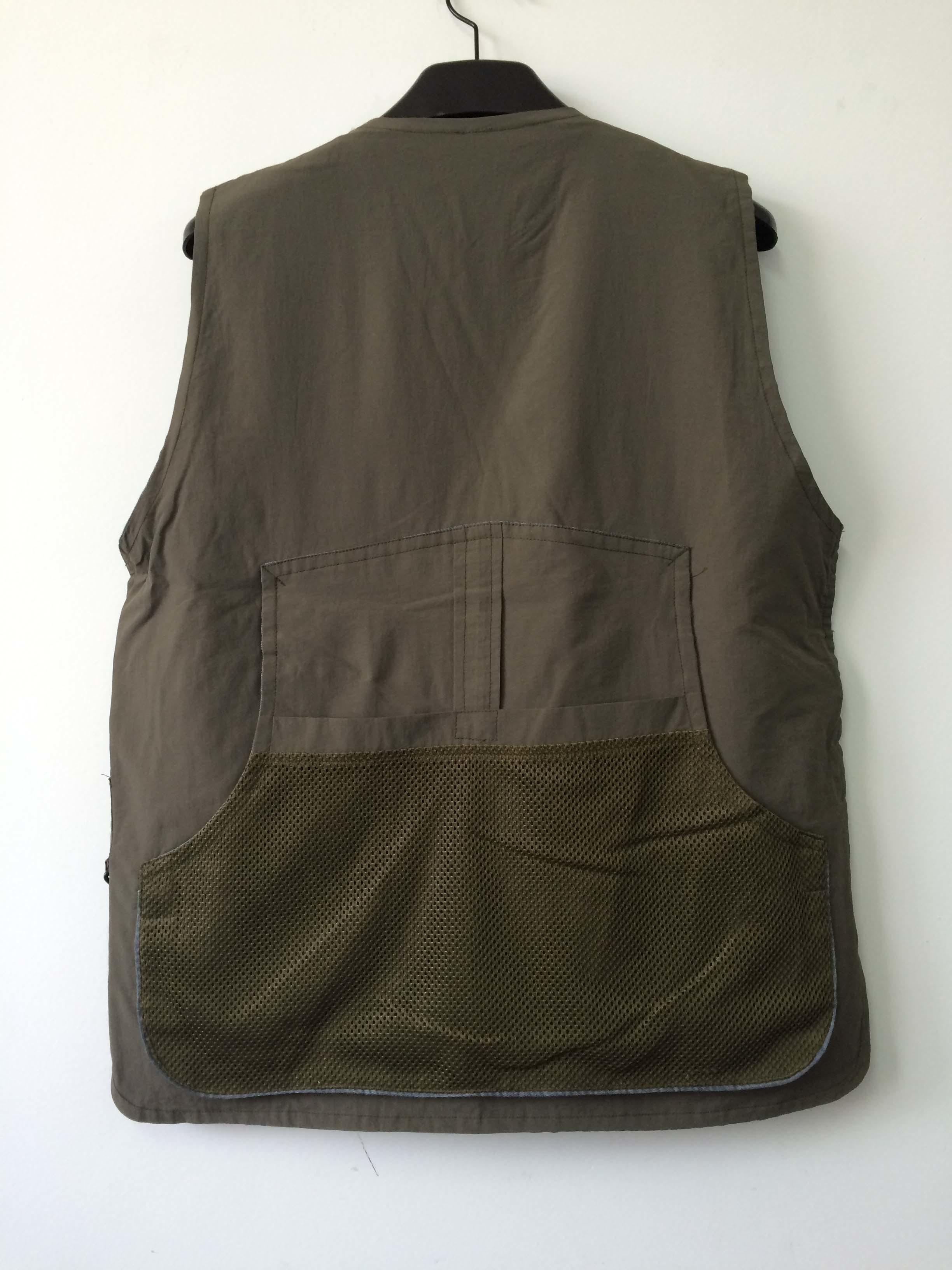 Hunting vest, taslan fabric, water proof function, S-3XL, olive, green color