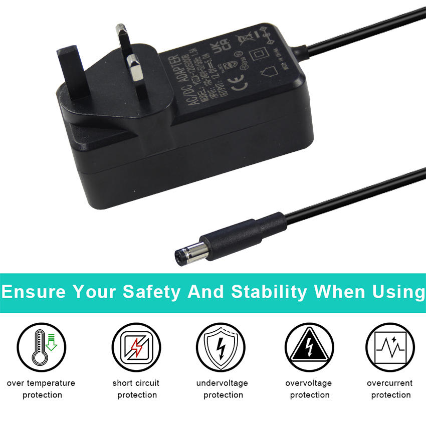 12V Universal Power Supply Adapter 1A 5A 3A Wall Plug In Type AC To DC