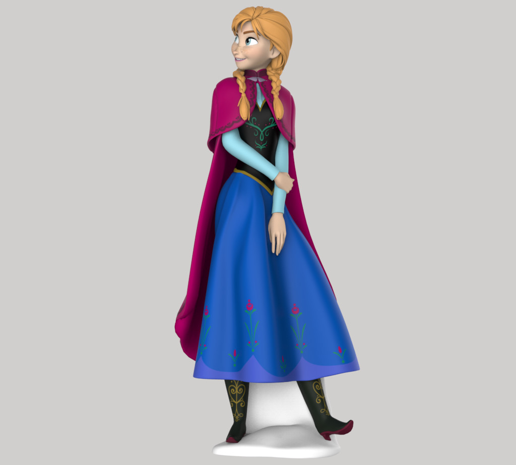 Blue Snow Color Disney Frozen Figurines Cartoon Shampoo Bottle ANNA ELSA Princess Container