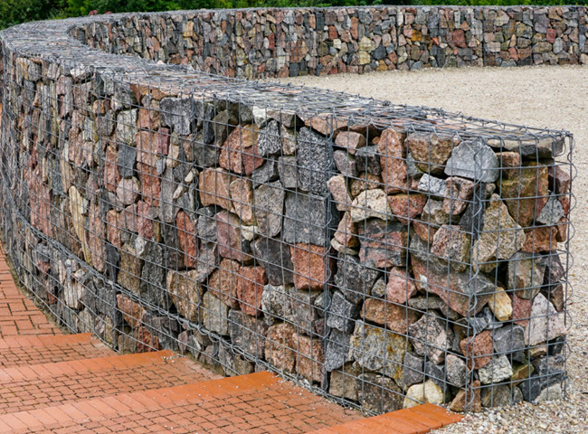 4mm Diameter Wire Construction Galfan Gabion Baskets For Erosion Control