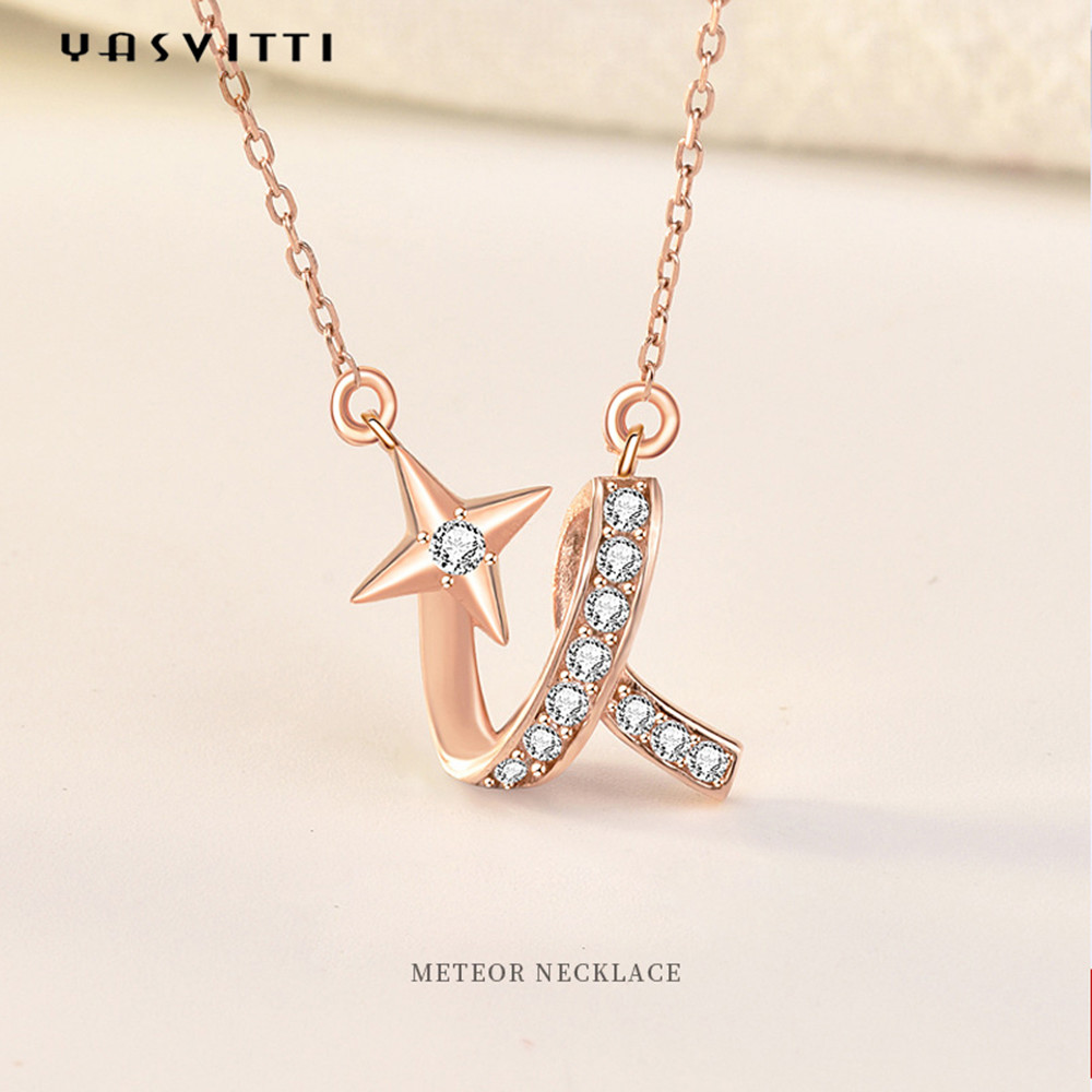 2g 17.7in Sterling Silver Jewelry Necklaces 18k Ceremony Twisted Gold Star Necklace