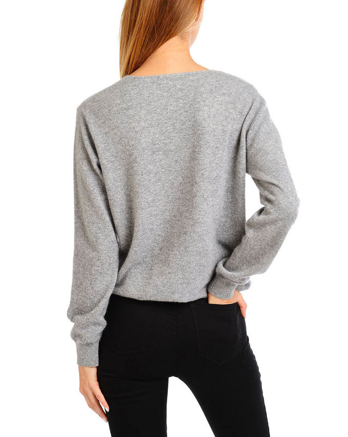 Soft Knit Cashmere Sweater Women'S Pullover Sweater For Autumn / Winter
