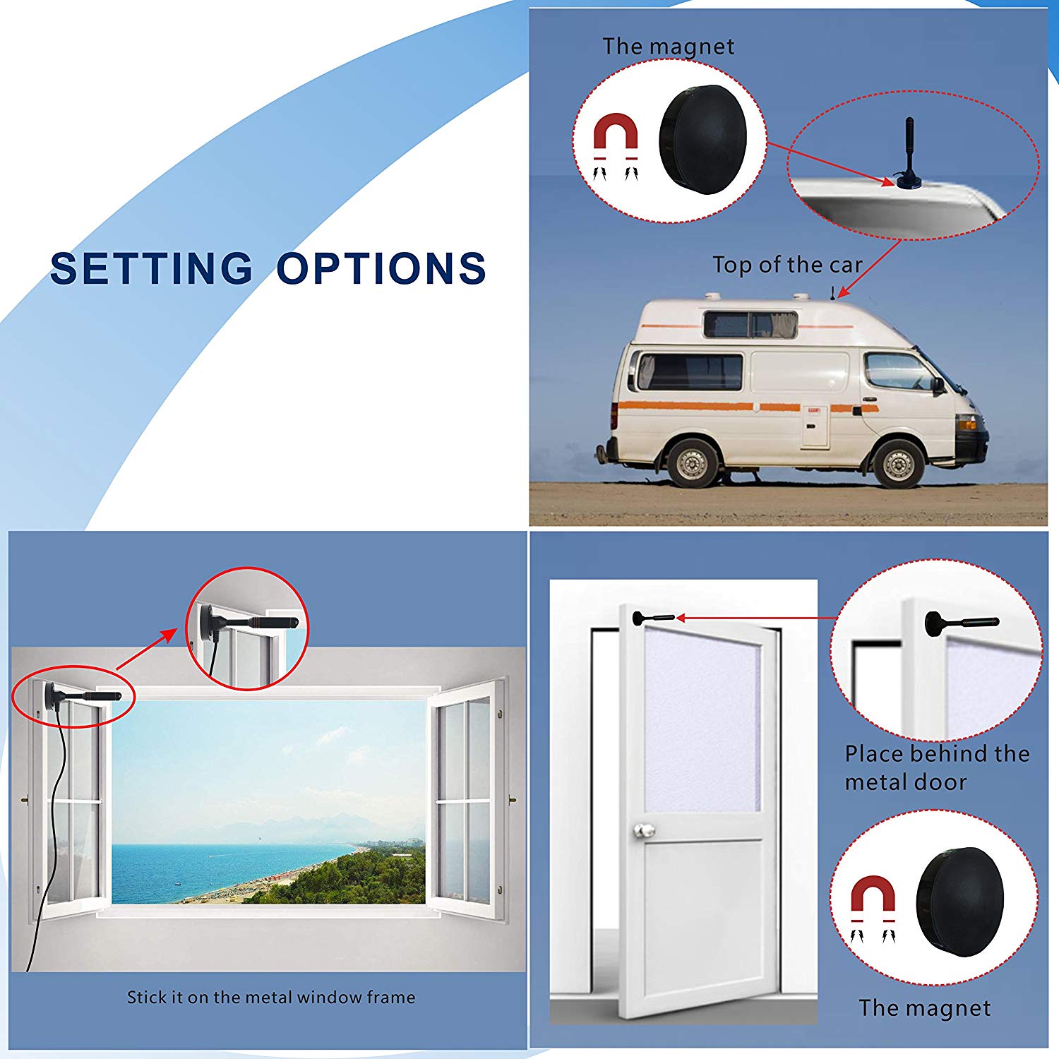 470~862MHz Amplified TV Antenna
