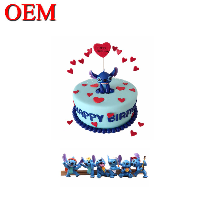 Customized Japan Classic Characters Birthday Cake Topper Set Oem Action Figure Cake Topper Factory
