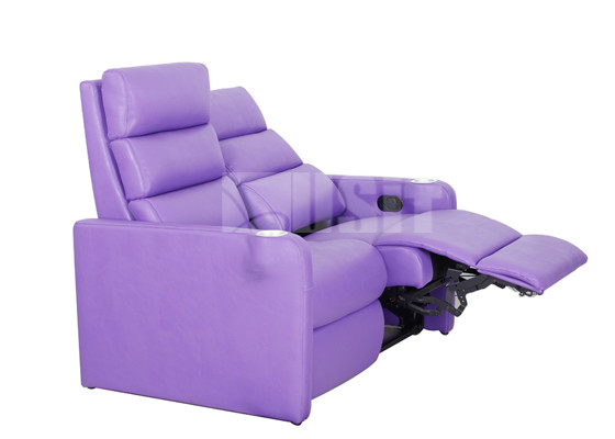 Durable Wood Frame Electric Recliner Lounge , Powered Recliner Chair With Cupholders