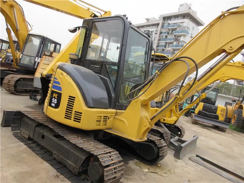 Original Color Good Condition Komatsu PC55 Mini Track Used Caterpillar Excavator