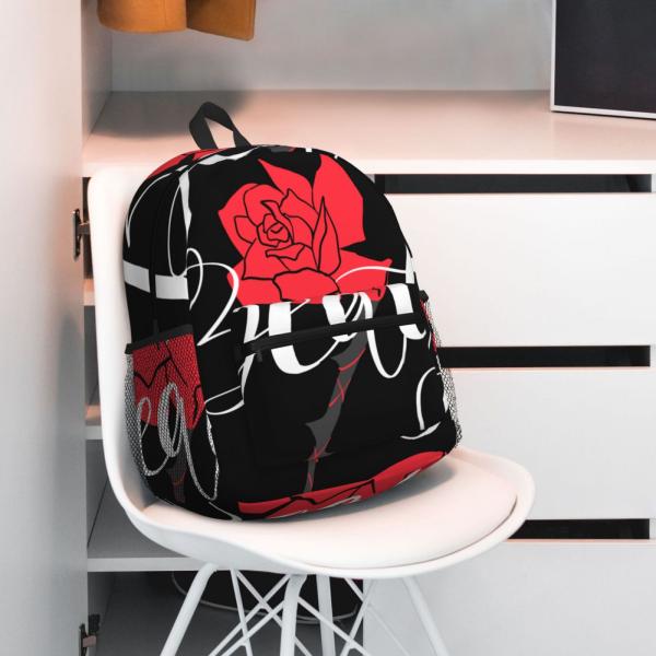 Kids Student School Bags with Water-Resistant Fabric and All Over Print Sublimation Design