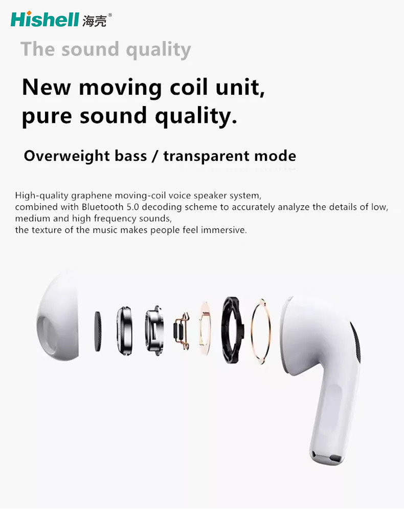 OEM Touch Wireless Invisible Bluetooth Earbuds V5.0 IPX5 Waterproof