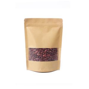 Custom Resealable Kraft Paper Coffee Packaging Bags Ziplock Food Bag Pouch