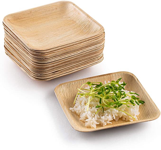 Compostable Areca Palm Leaf Plates For Take Away