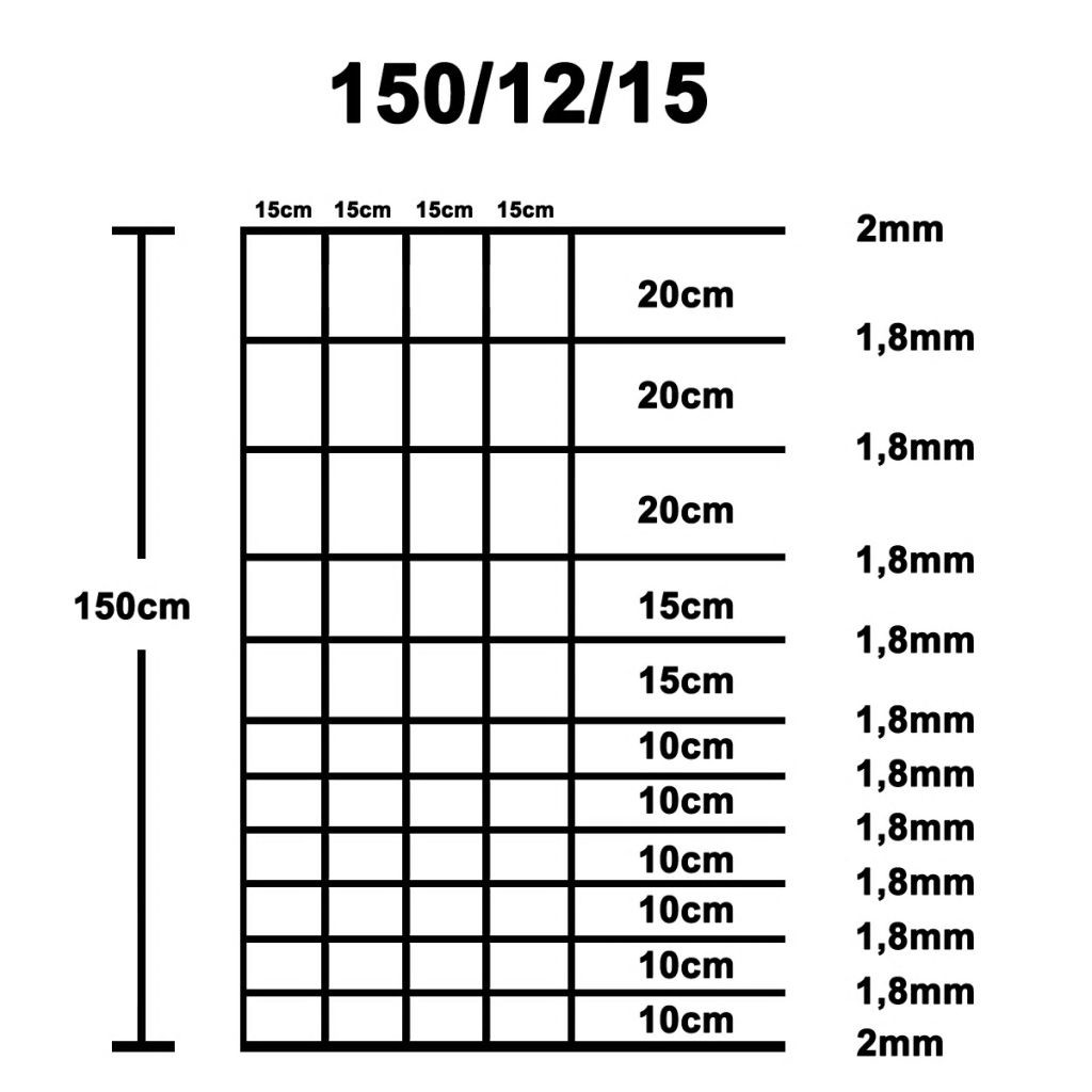 164 ft Galvanized Welded Wire Mesh Fence Field Wild Garden Zoo Terrace Fencing