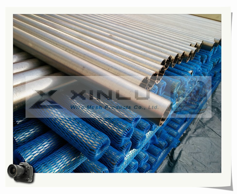 φ33 Aisi 316l Perfect Round Johnson Wire Wrap Screen Tube Strainer Pipe Slot 50micron For Industrial Filtration