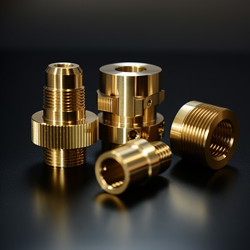 Brass CNC Turned Parts CNC Custom Machining Parts Turning CNC Machine Service