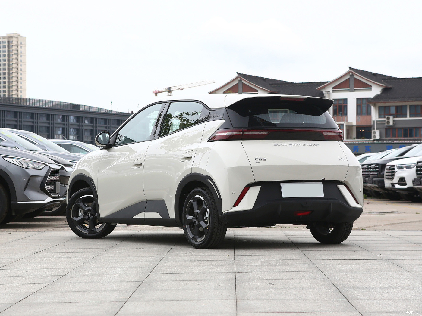 Free Version BYD Full Electric Car Warm Sun White 55KW Pure Electric Car