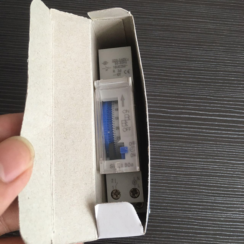 SUL180a 15 Minutes DIN Rail Mechanical Timer 24 Hours Daily Programmable Time Switch