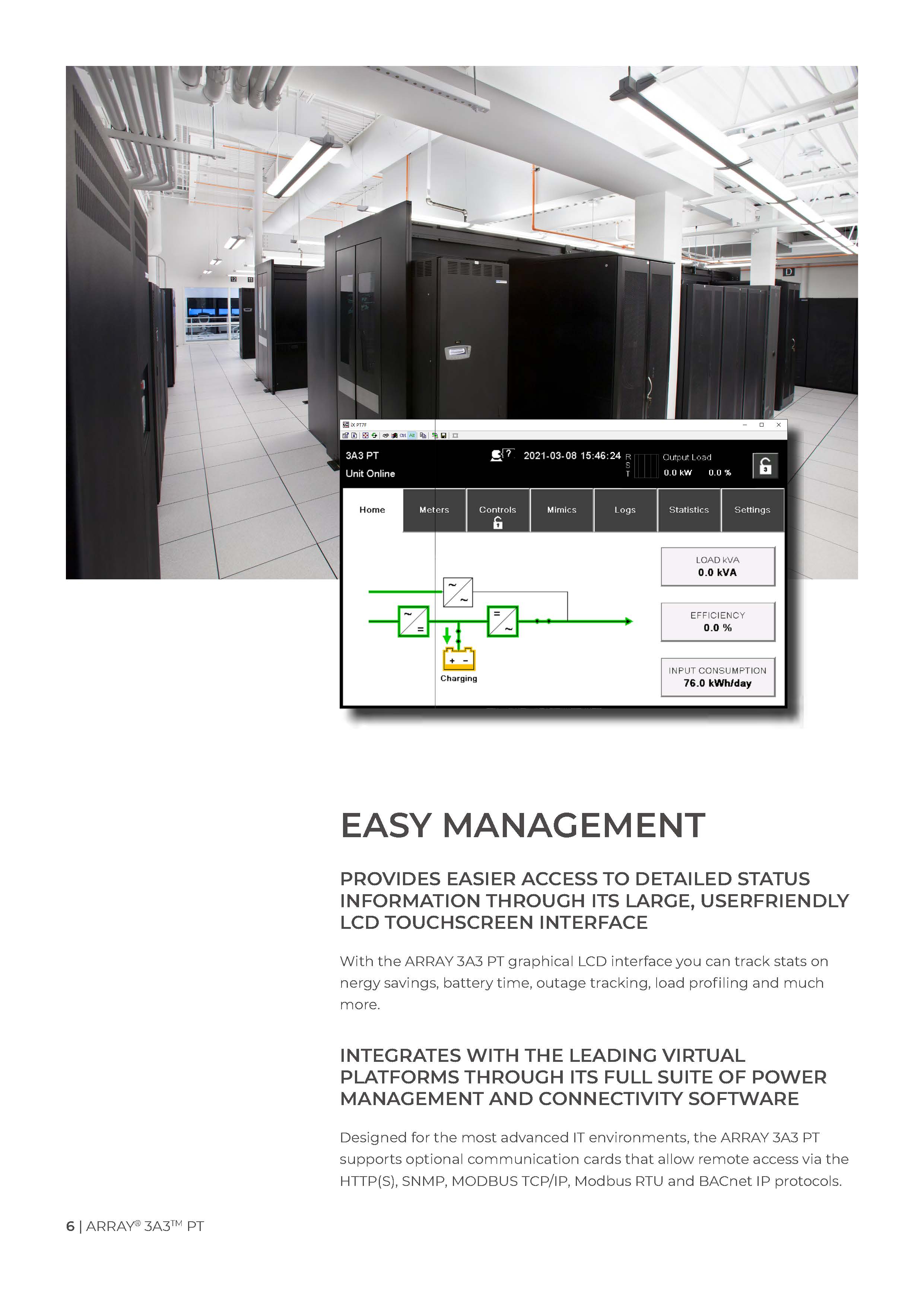 Santak ARRAY 3A3 PT 60KVA 300KVA 600KVA 400V On-line Industrial Modular Backup Power UPS