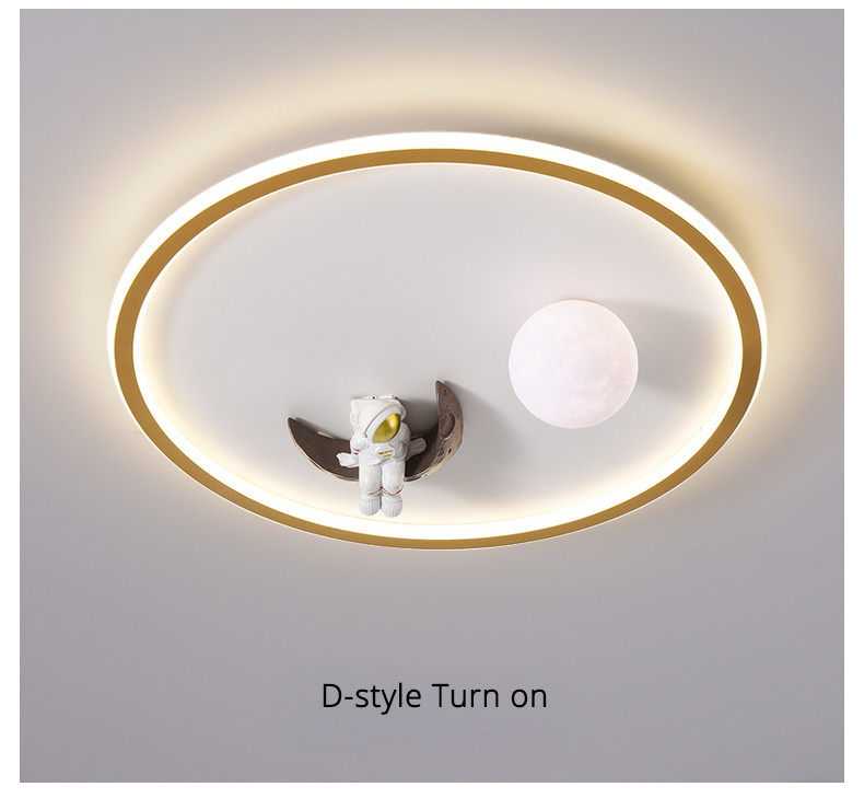 Nordic Children's Minimalist Ceiling Lamp Rectangle Girl Boy Planet Ceiling Lights(WH-MA-270)