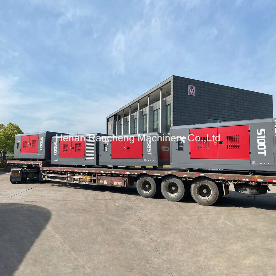 25bar Working Pressure Drilling Air Compressor 309KW Screw Type Air Compressor
