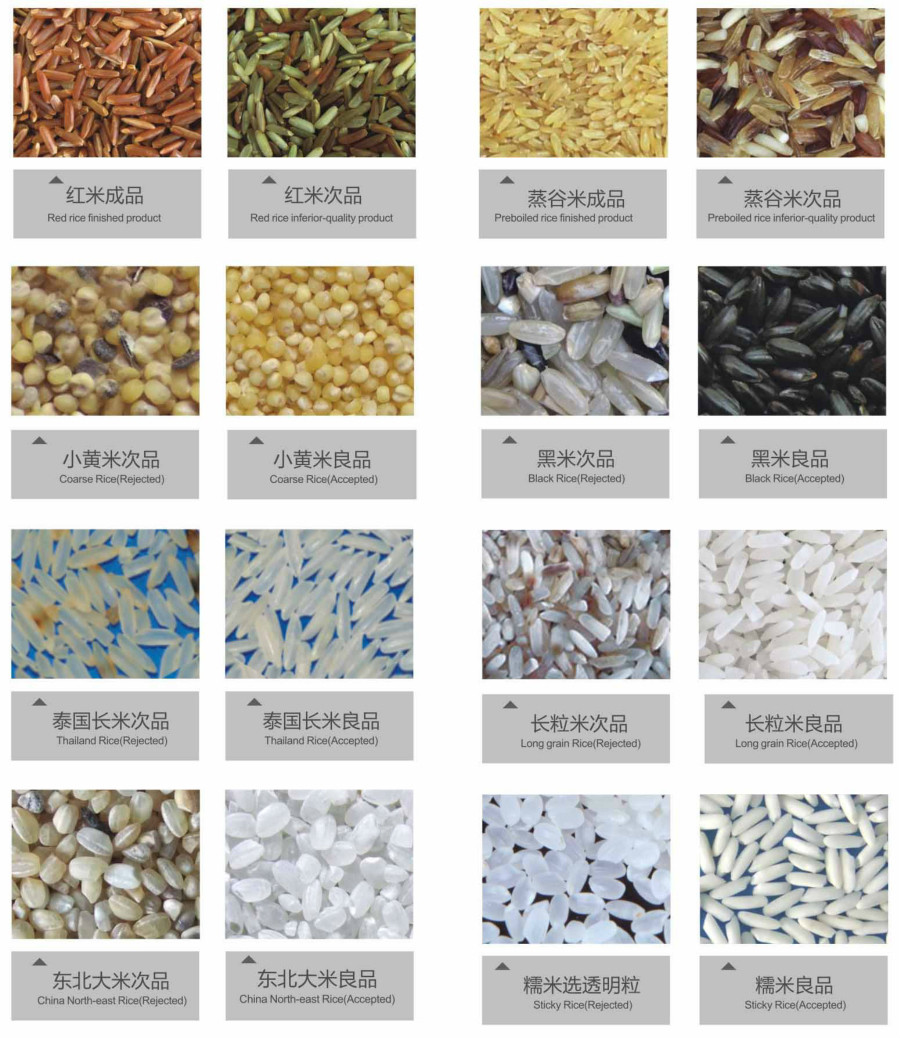 High quality CCD Rice Color Sorter Optical Rice Sorting Machine