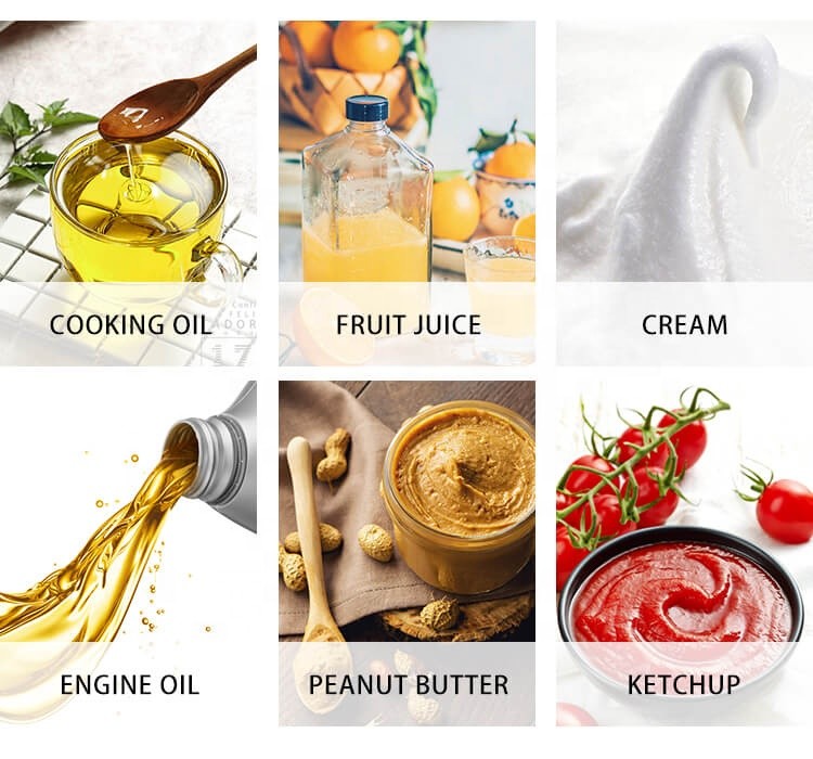 Semi Automatic Pneumatic Packaging Machine Filled With Honey Peanut Butter Ketchup Soy Sauce Jam Bottle