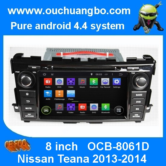 Ouchuangbo Auto GPS Navigation Stereo System for Nissan Teana 2013-2014 Android 4.4 Bluetooth Media Player OCB-8061D