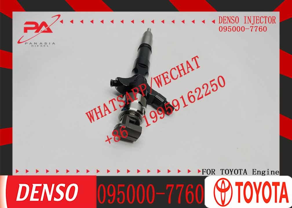 diesel common rail injectors 23670-30300 095000-7760 for Toyota Hiace 2KD-FTV2KD-FTV