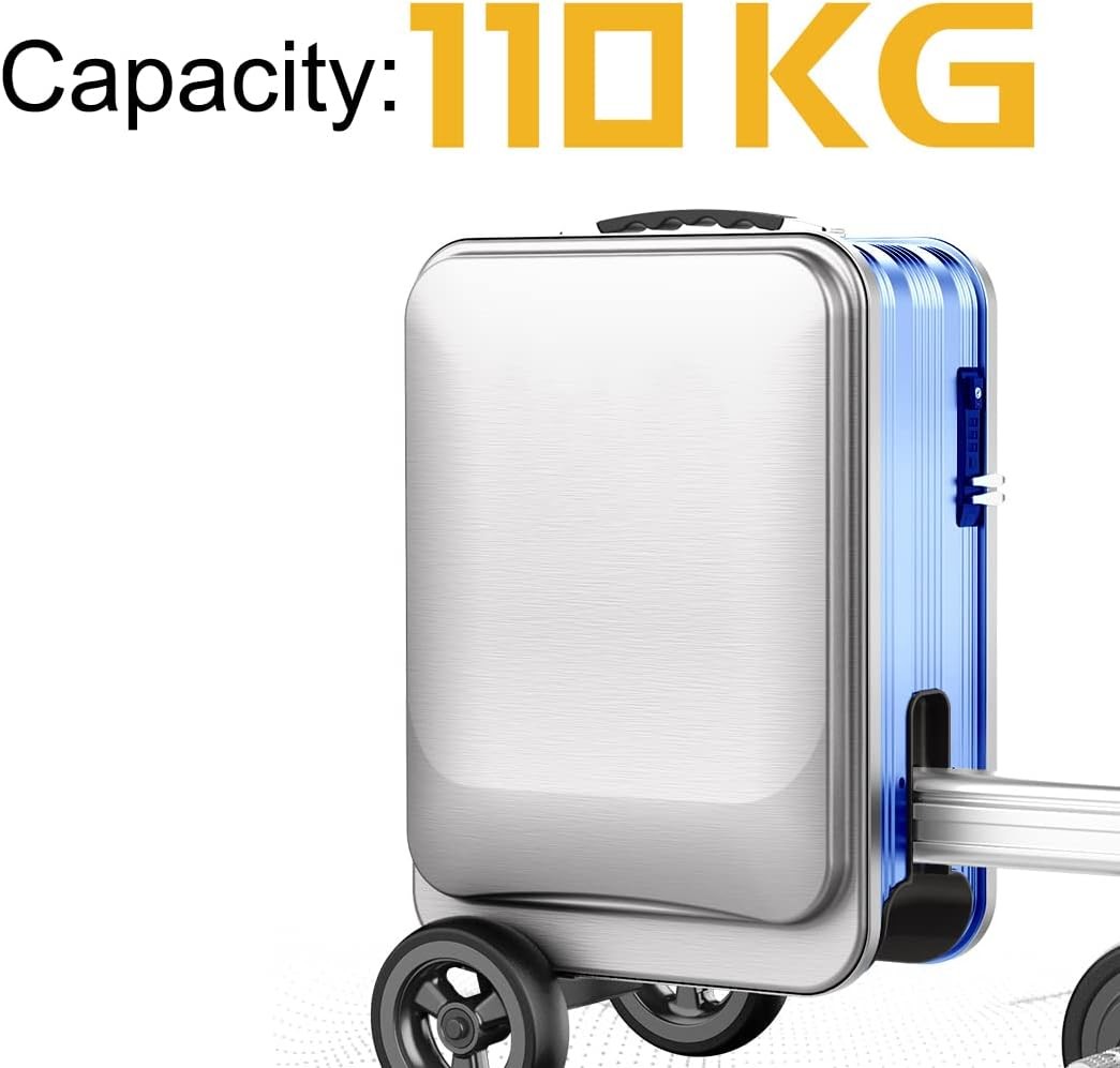 Smart Rideable Suitcase 26L, Lightweight Electric Luggage Scooter For Travel With Digital Lock, Waterproof And Lightwei