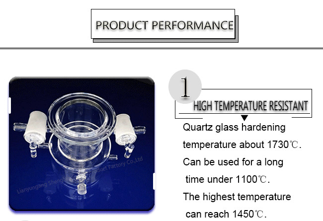 Flask Combustion Boat Science Lab Glassware Transparent Fused Quartz