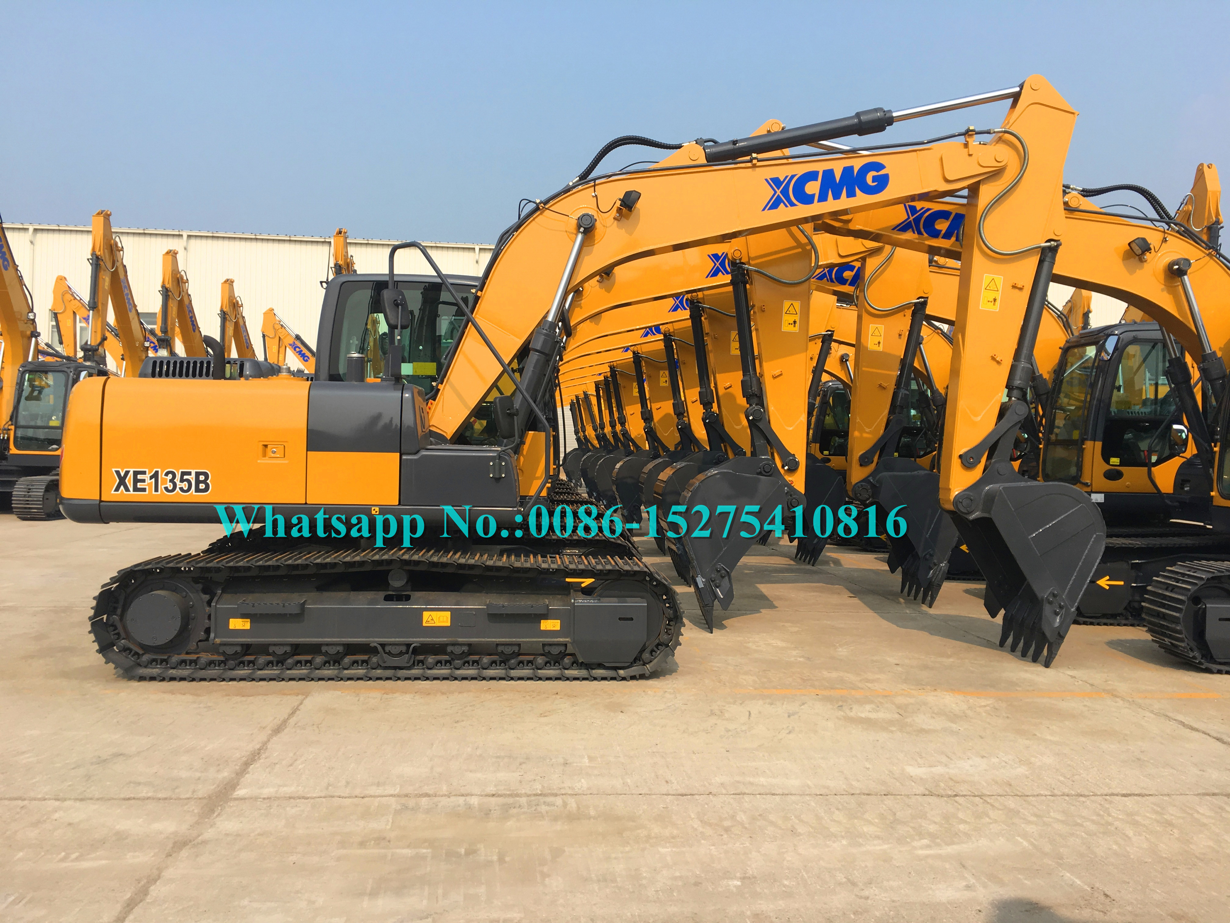 ISUZU Engine XCMG Construction Machinery , 13 Tonne Digger CE Certificate XE135B