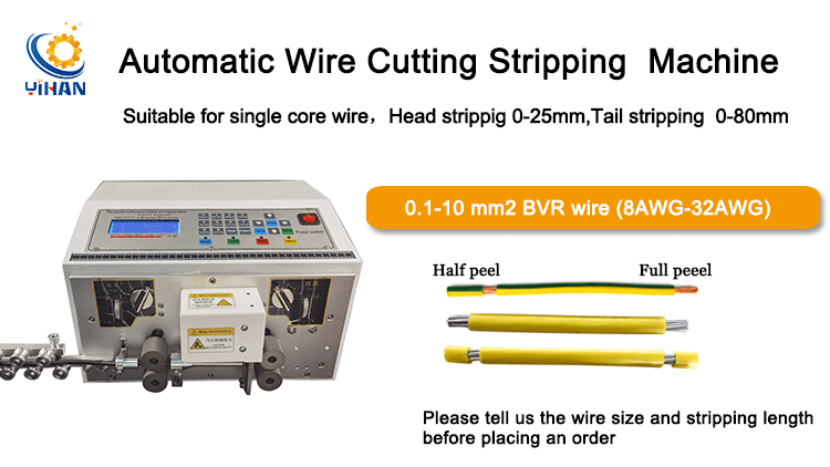High Speed 10 Square Cable Stripping and Cutting Machine for Conduit Sizes 4/6/8/9/10mm