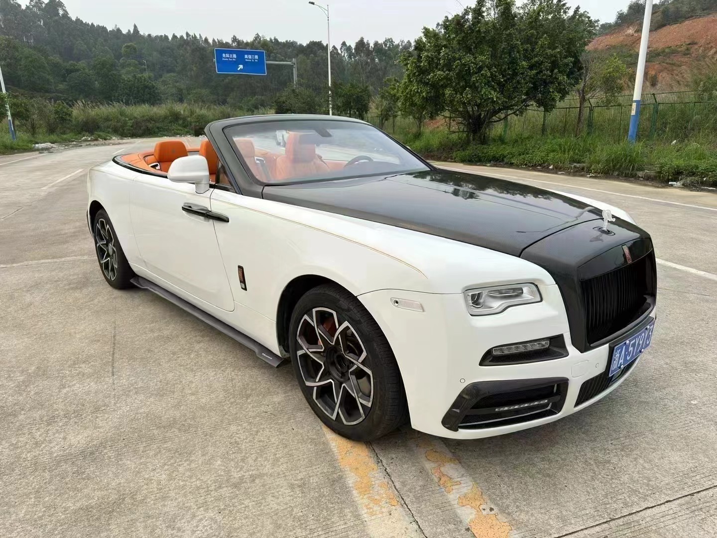 200 X 800 X 120MM Rolls Royce Wraith Body Kit Front And Rear Spoiler Hood