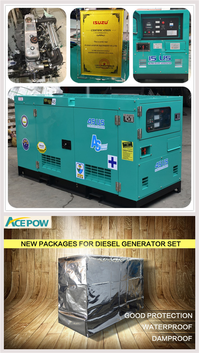 3 Phase 40KVA 230V Canopy Diesel Generator