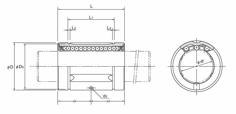 THK LM...GA Type Linear Bearings THK LM8GA Linear Bushing Bearing LM 8GA