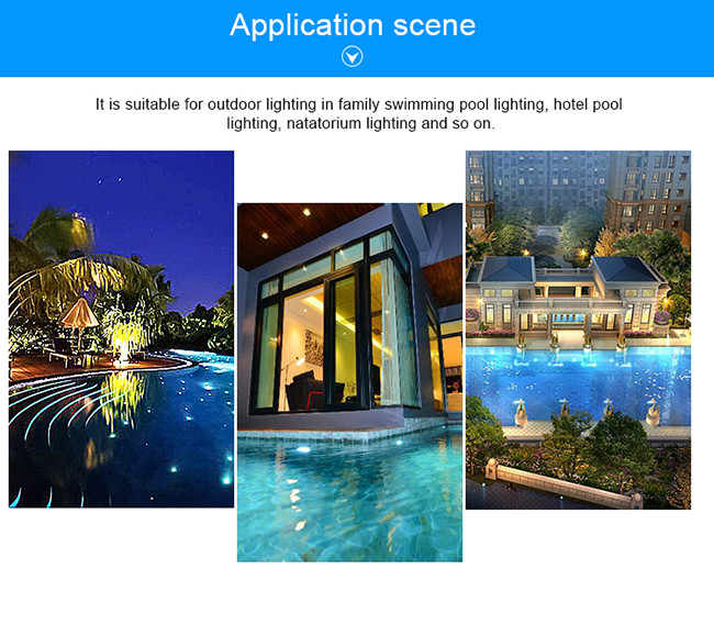 Swimming Pool Underwater Spotlights Remote Control 12W 12 Volt Shinning with CE Rohs
