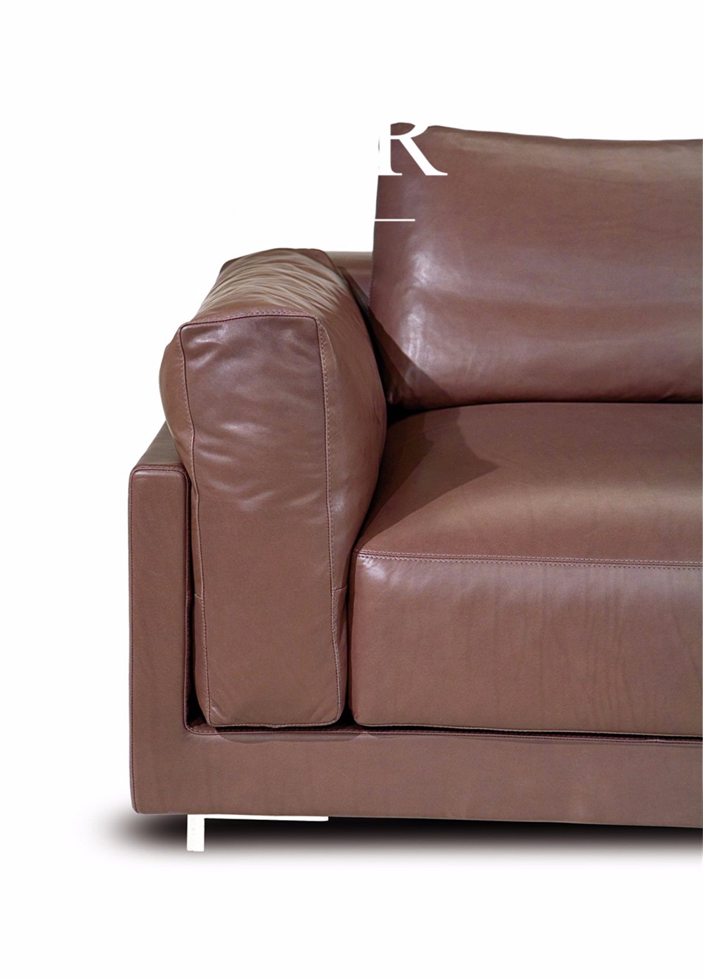 American Contemporary Style 2019 New Living Room Furniture High Class Genuine Leather Sectional Sofa Sets Design from Gu