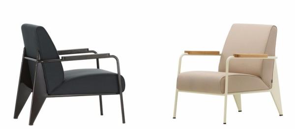 FAUTEUIL DE SALON unique design metal frame customized jean prouve style