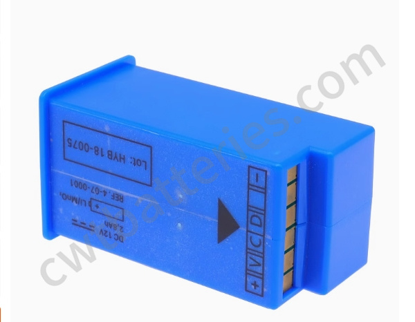 12V 2.8Ah LiMnO2 Medical Batteries Rechargeable 4-07-0001 HYB 18-0075 For Schiller FRED EASY AED