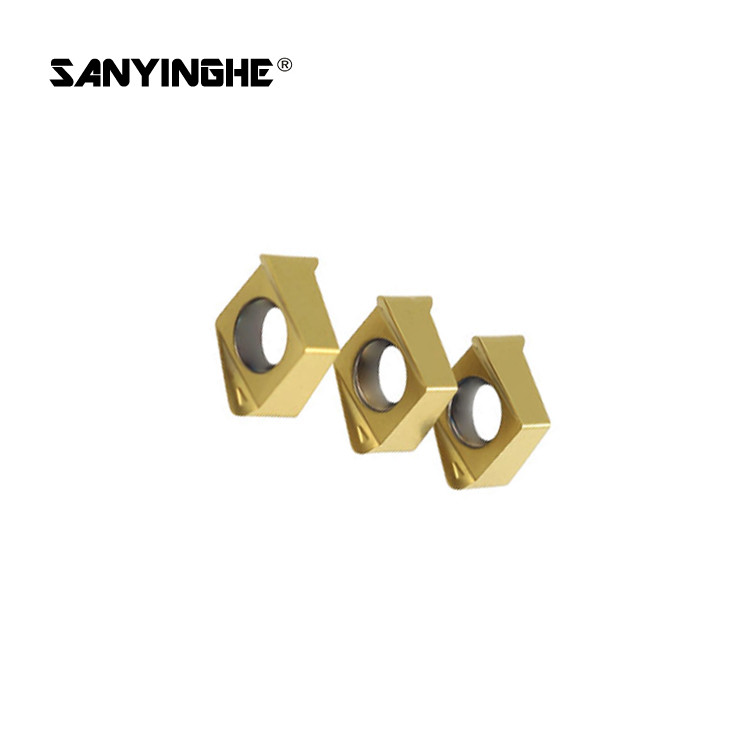 PCD Turning Inserts For Aluminum Face Milling Apkt160408 Pcd Cutting Tools