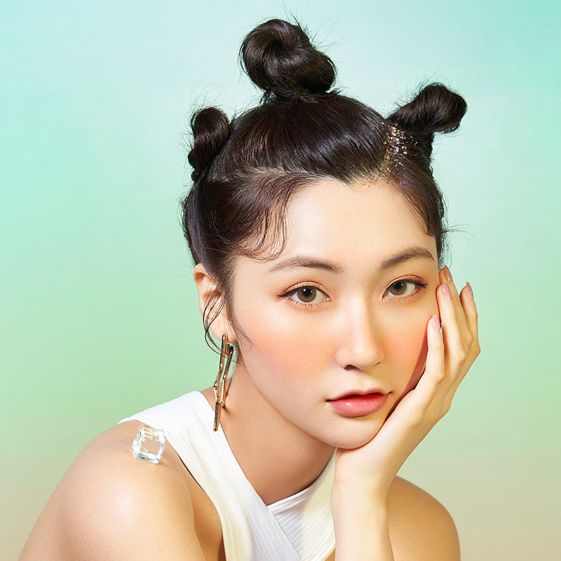 Most Natural Looking Cosmetic 14mm Contact Lenses Hot Kid Pink Grey For Dark Eyes
