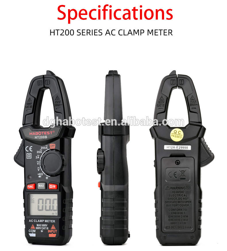 HT200B Clamp Meter Tester