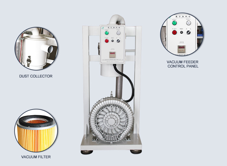 Vertical Automatic Vacuum Loader Max 100 Meter Distance With Vacuum Pump