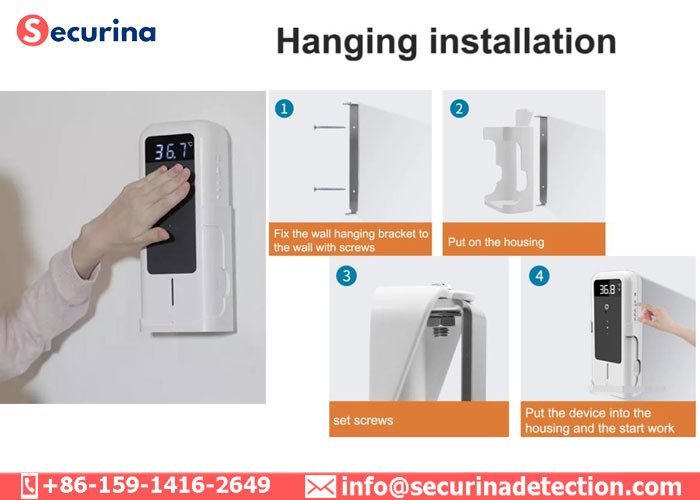 DC 5V Plug Power Supply Automatic Sanitiser And Fever Detector For COVID-19 And Temperature Screening