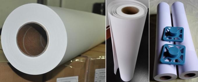 Digital Photo Printing Large Format Printer Paper Rolls Bright White Surface