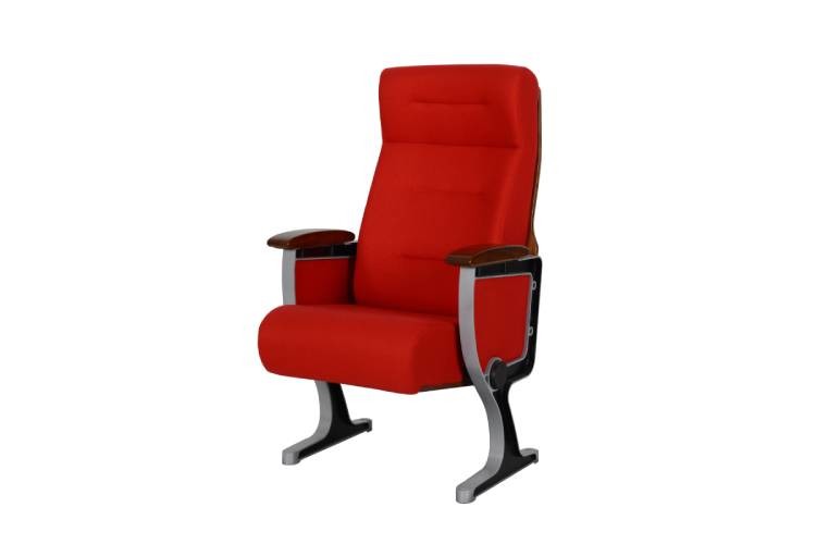 Theater Furniture Public Seating Auditorium Armchair 580mm For Conference Hall