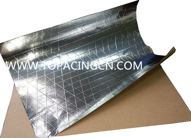 Single Side Aluminum Foil Scrim Kraft Paper Economical Grade Duct Wrap