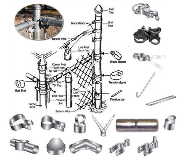 HDG 60*60mm 5.0mm Diamond Chain Link Fence