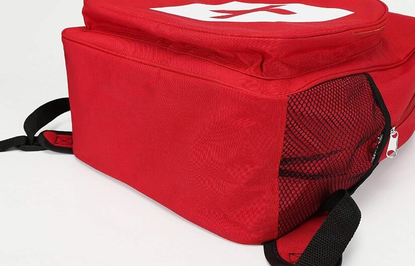 Camping First Aid Backpack Empty , Red Medical Backpack Bag Emergency Treatment