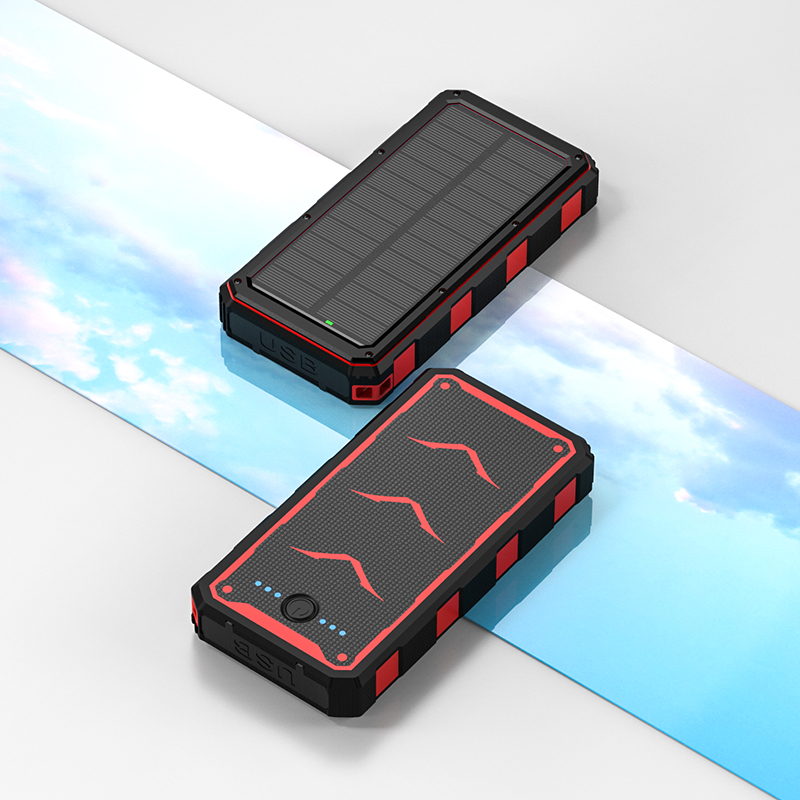 Quick Charge Support Solar Power Bank 20000mAh for Cell Phones and Smartphones